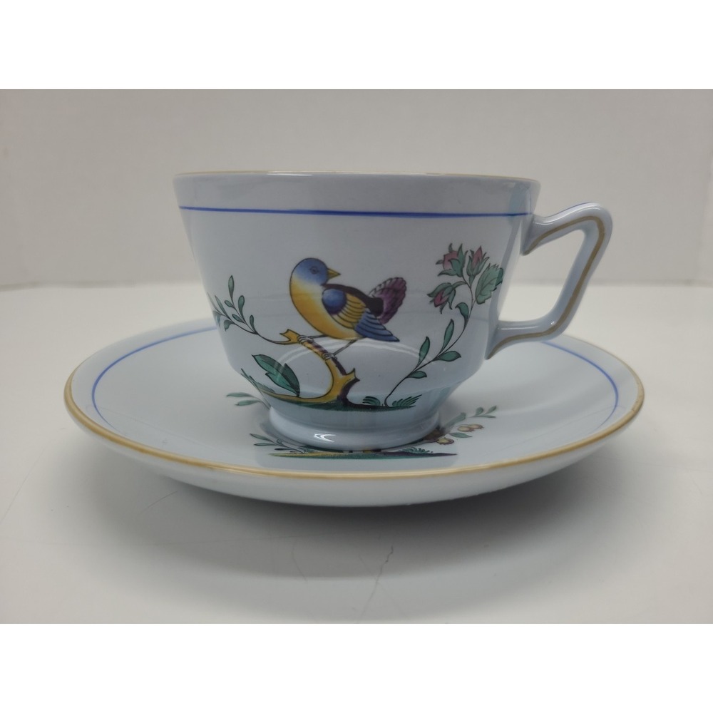 Spode Queen's Bird (Older) London ShapeFooted Cup &‎ Saucer Set